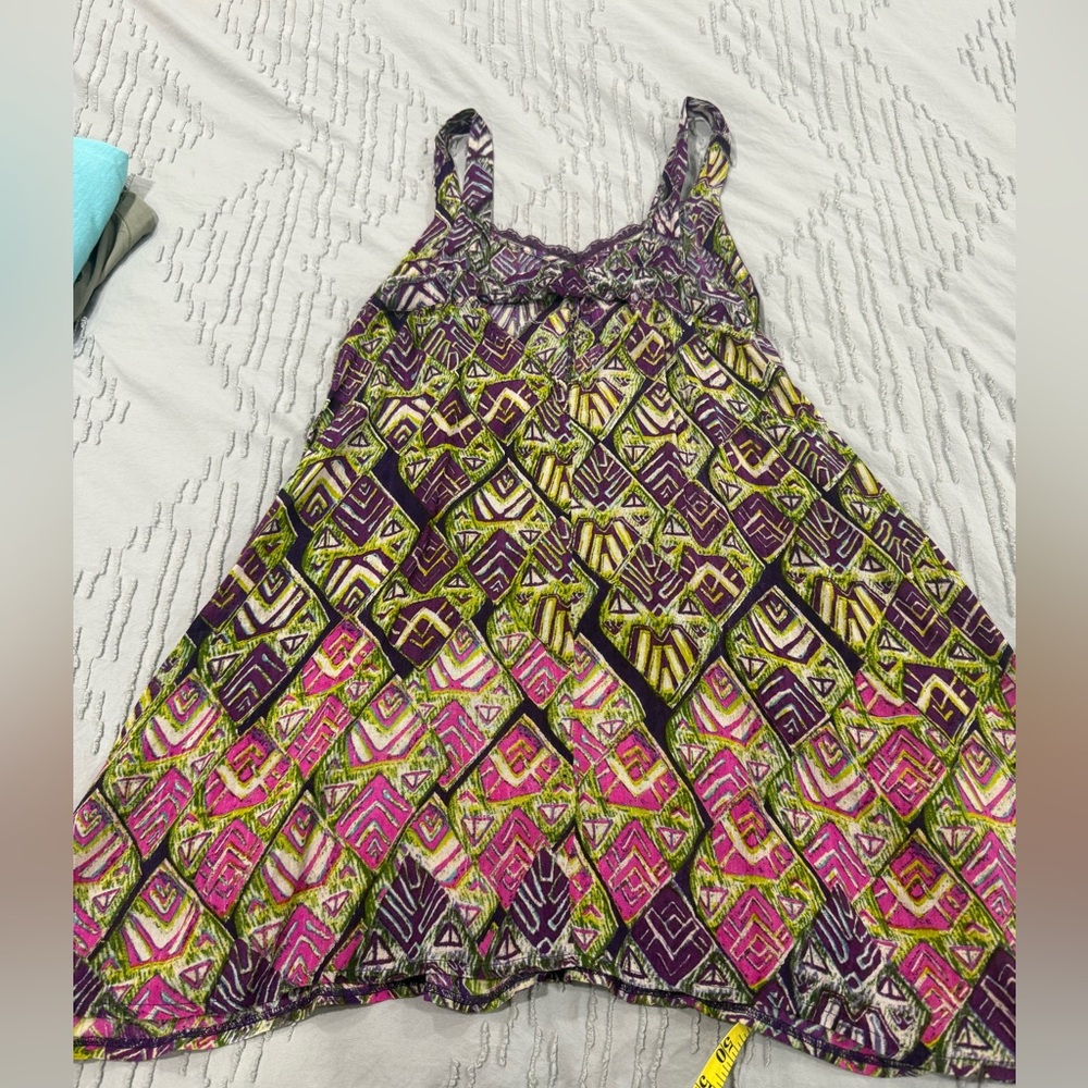 Free People Multicolor Geometric Pattern Dress NWOT - Picture 6 of 9